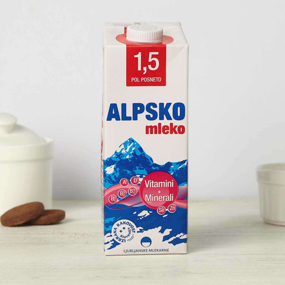 Кравјо млеко со витамини и минерали 1,5% мм
